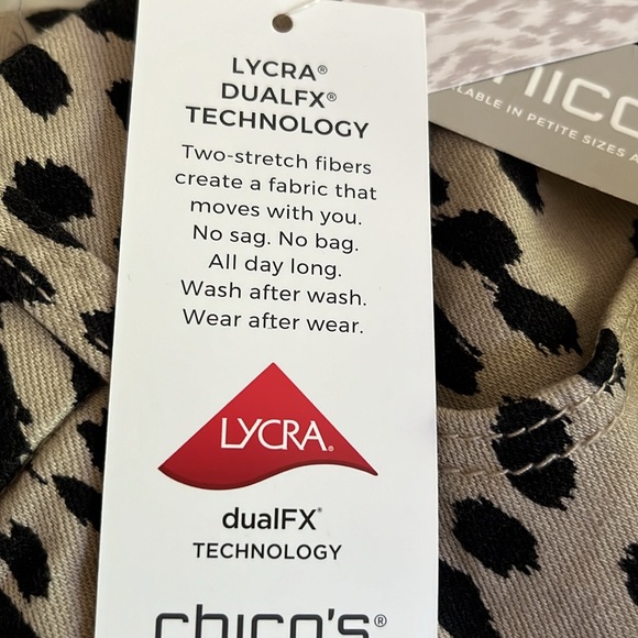 Chico’s So Slimming Ankle Cheetah  Jeans - Picture 7 of 10